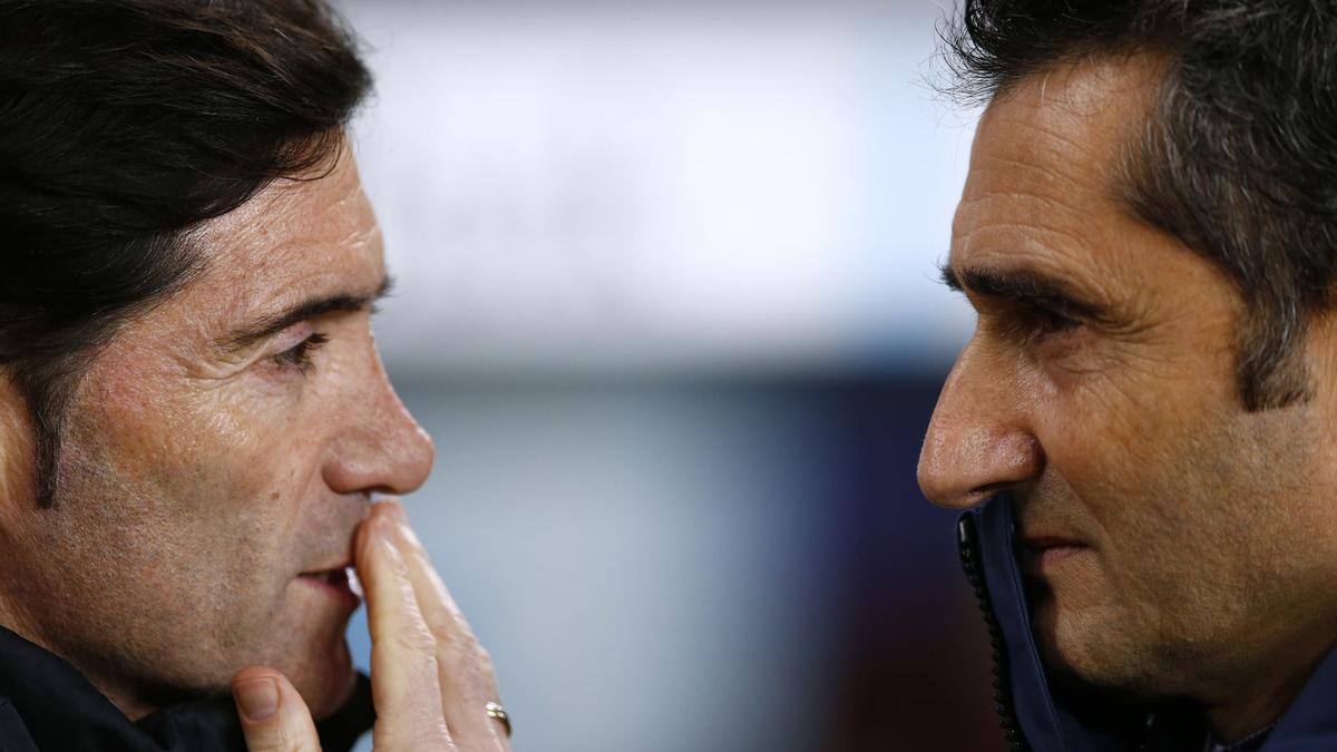 El Villarreal-Athletic Club, marcado por Marcelino y Valverde, dos eternos 'héroes' de los banquillos