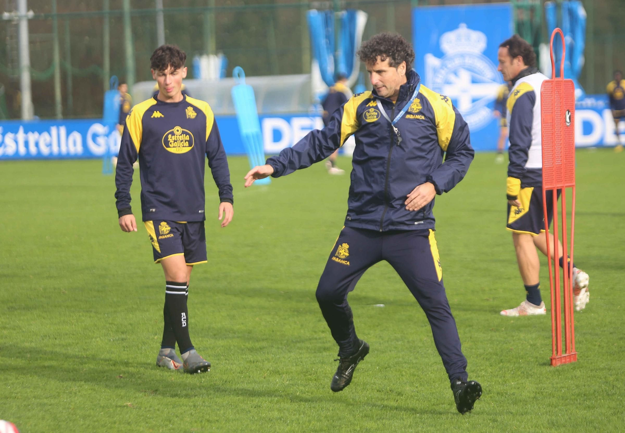 Entrenamiento del Deportivo en Abegondo