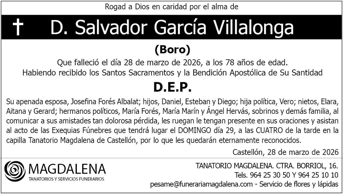 D. Salvador García Villalonga