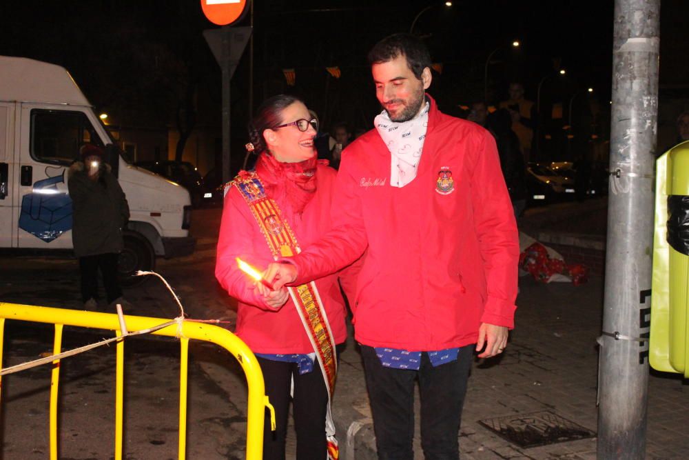 Una cremà con la fallera mayor Mónica Oltra