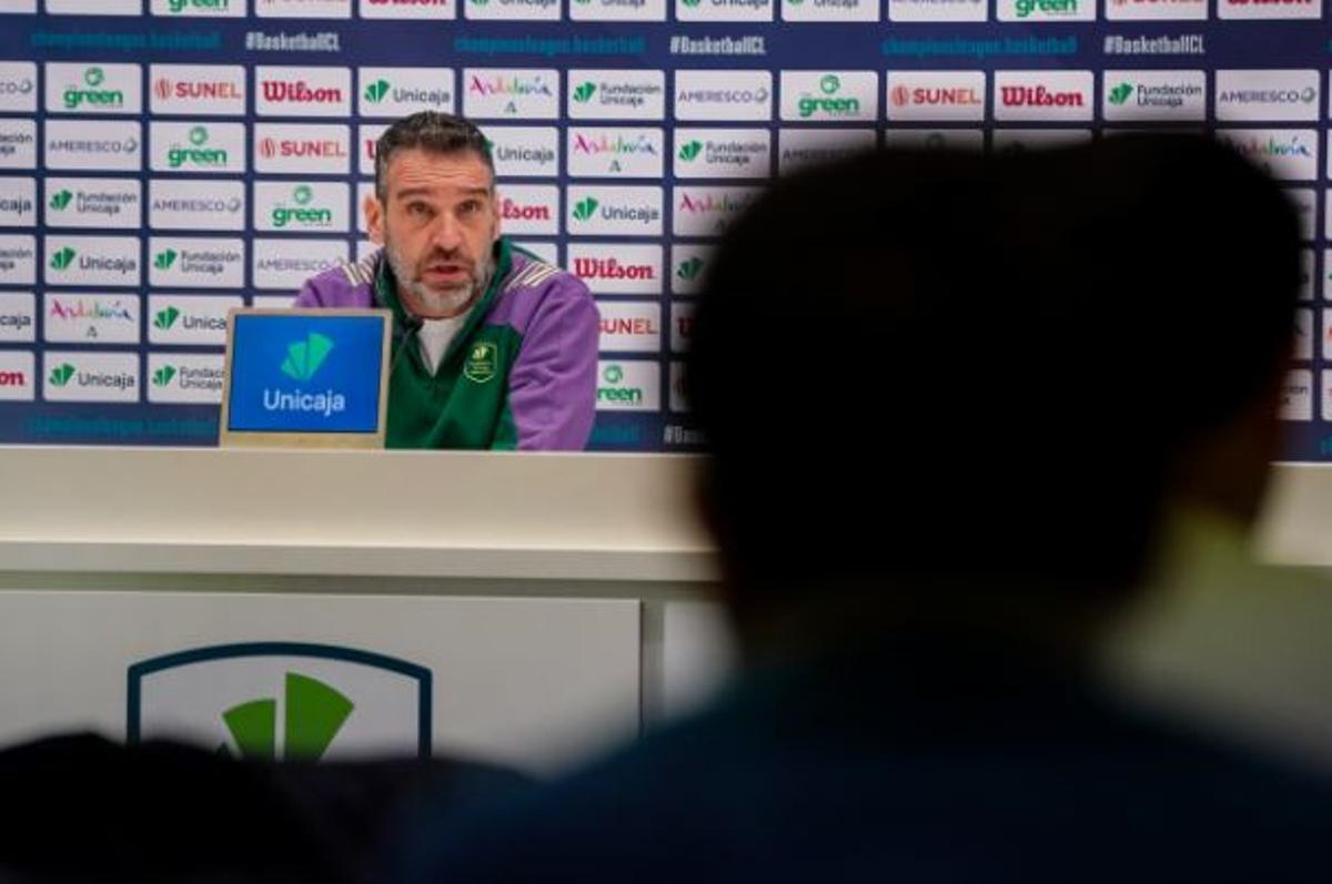 Ibon Navarro habló en la previa del Unicaja-Würzburg