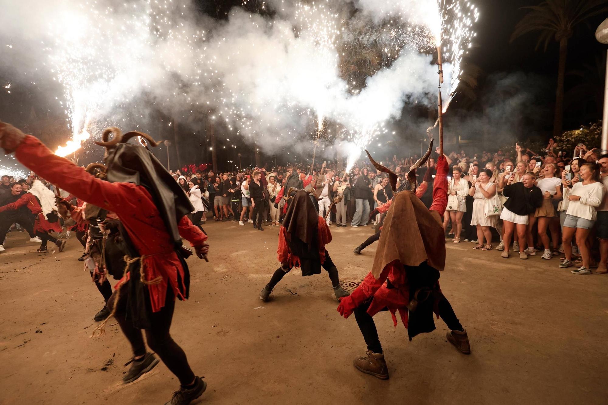 Correfoc de sant Joan en el Parc del Mar