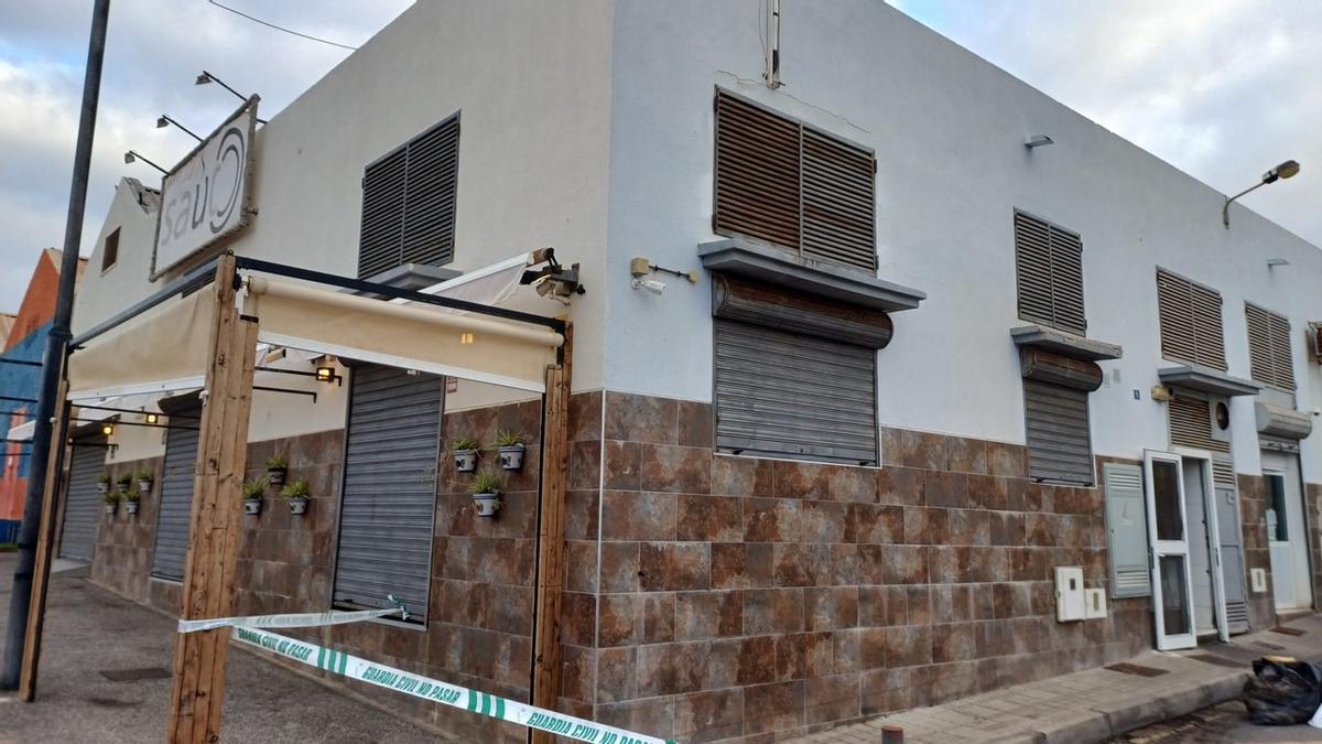 Imagen del lugar donde aconteció el crimen en Alcalá (Tenerife).