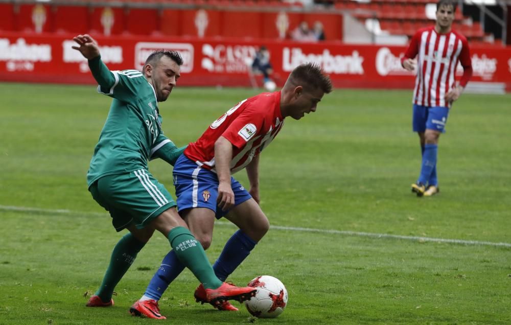 Sporting B-Arenas de Getxo, en El Molinón.