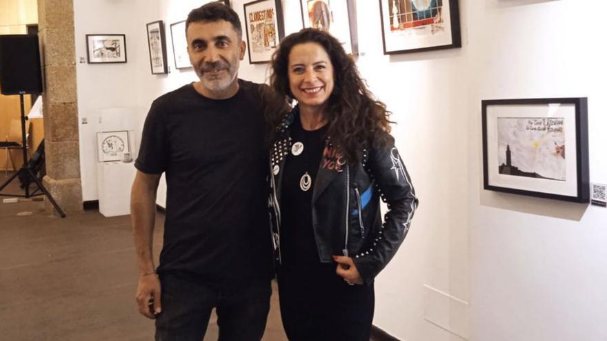 David Suárez, ‘Geppe’, expone sus dibujos en Sada