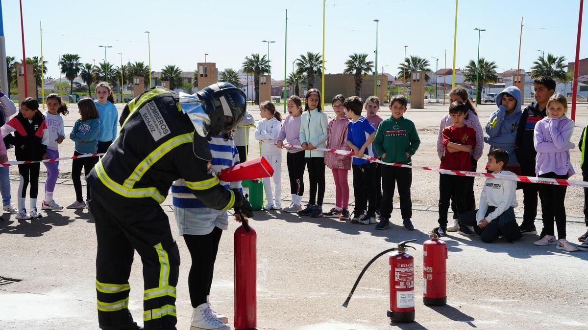 Actividad realizada con un grupo de escolares.