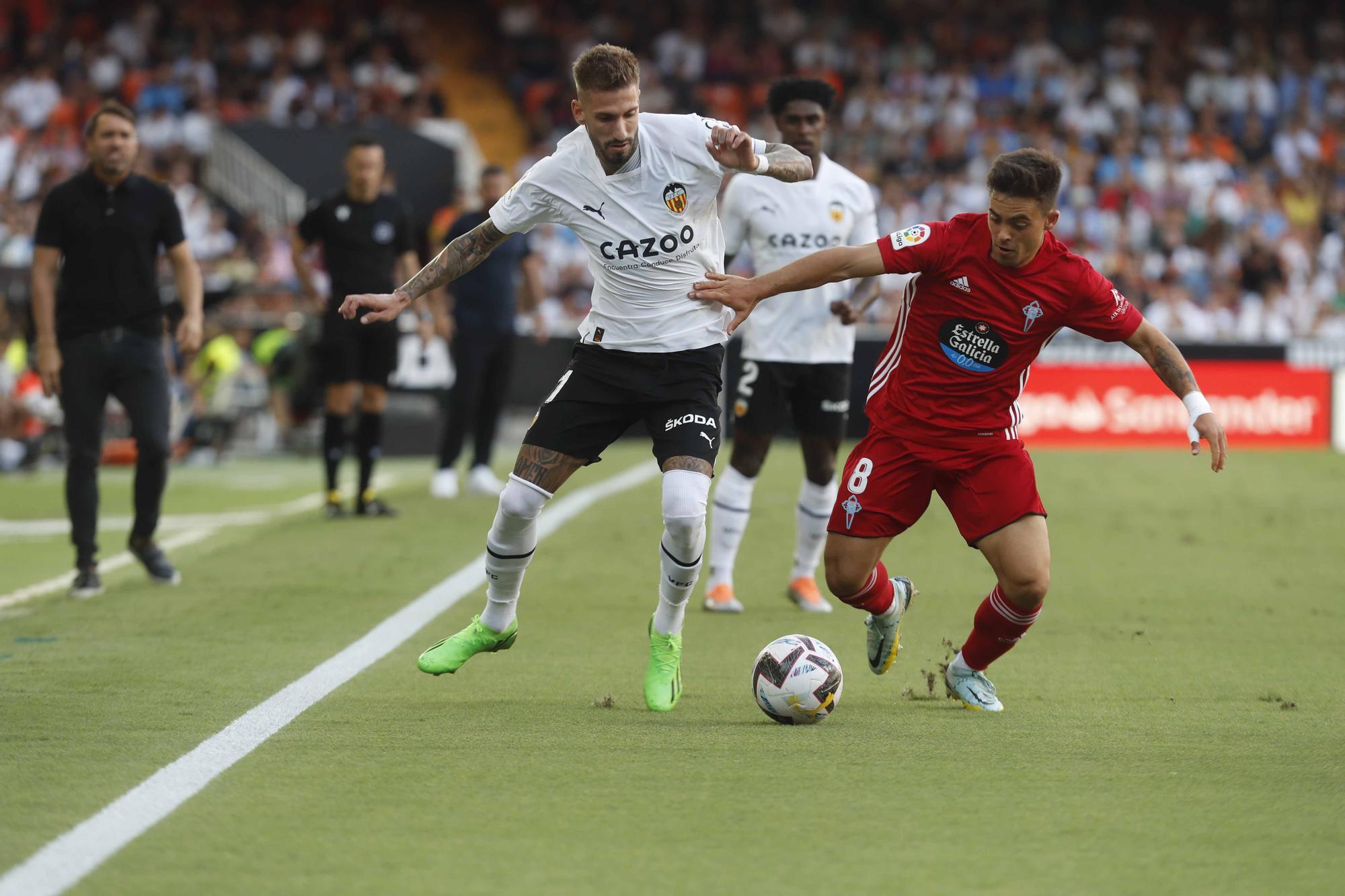 La victoria del Valencia CF ante el Celta de Vigo, en imágenes