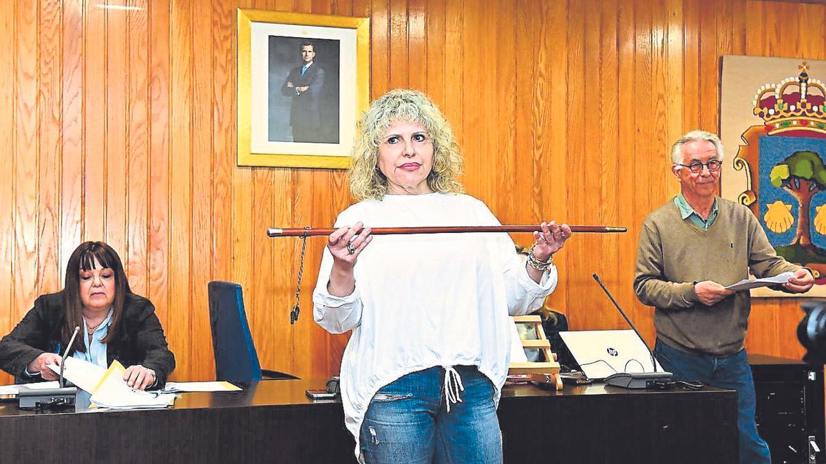 Diana Piñeiro tras convertirse en la tercera regidora en el mandato