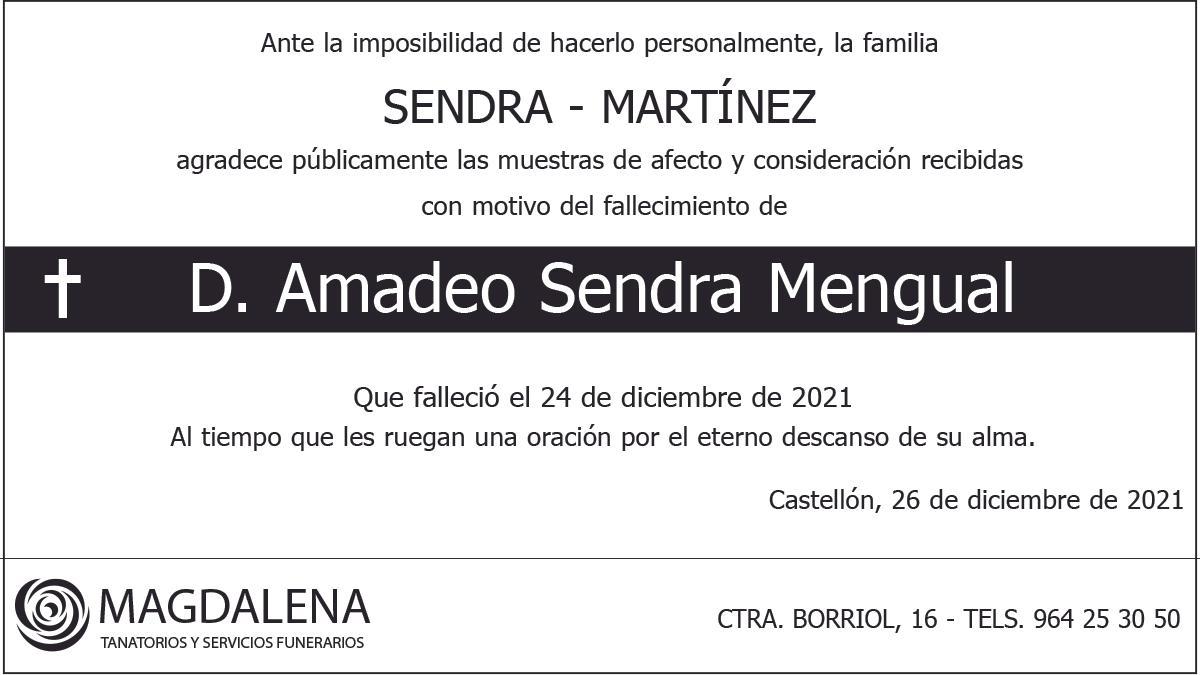 D. Amadeo Sendra Mengual