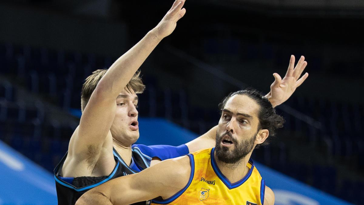 Javier Beirán, en un partido de esta temporada