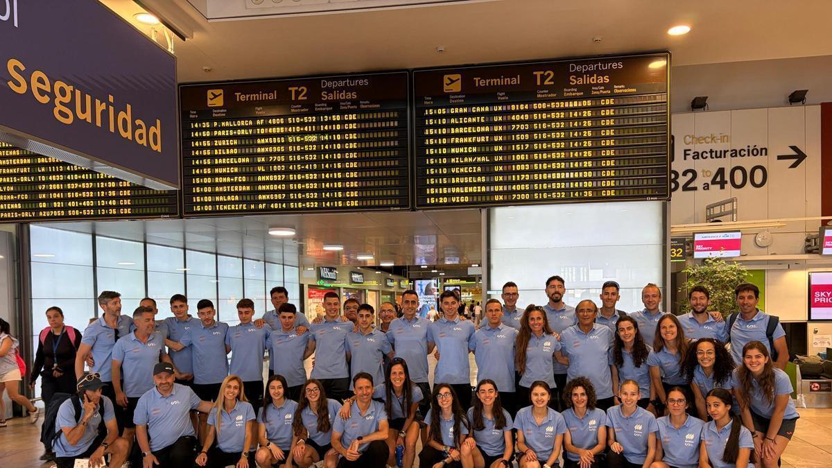 La expedición española, lista para el Europeo
