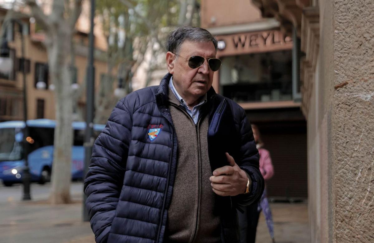 El presidente de la Federación Balear de Patinaje, Sebastián Rico Pons, durante el juicio en la Audiencia. | B. RAMON