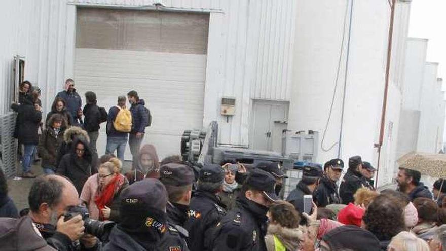 Una protesta durante la huelga que propició el nuevo convenio. // S.A.