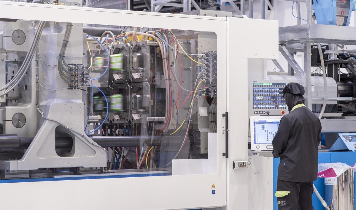 Una de las líneas de producción de ITC Packaging.