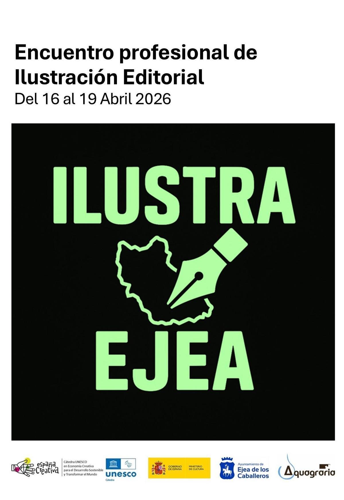 Cartel del primer encuentro Ilustra Ejea
