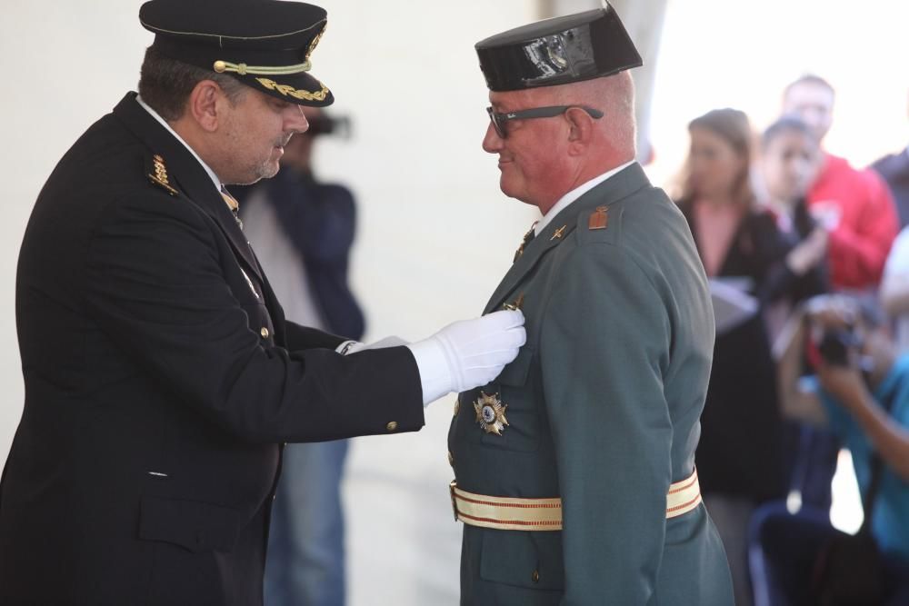 Actos del Día de la Hispanidad en la comandancia de la Guardia Civil de Gijón