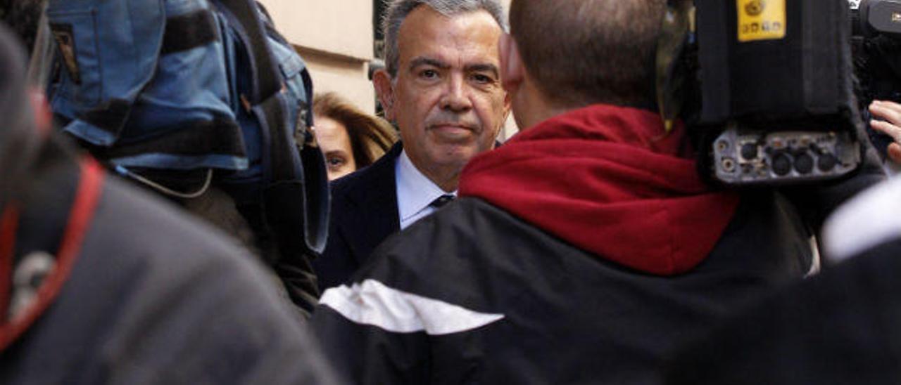 Roberto López Abad a su salida de la Audiencia Nacional