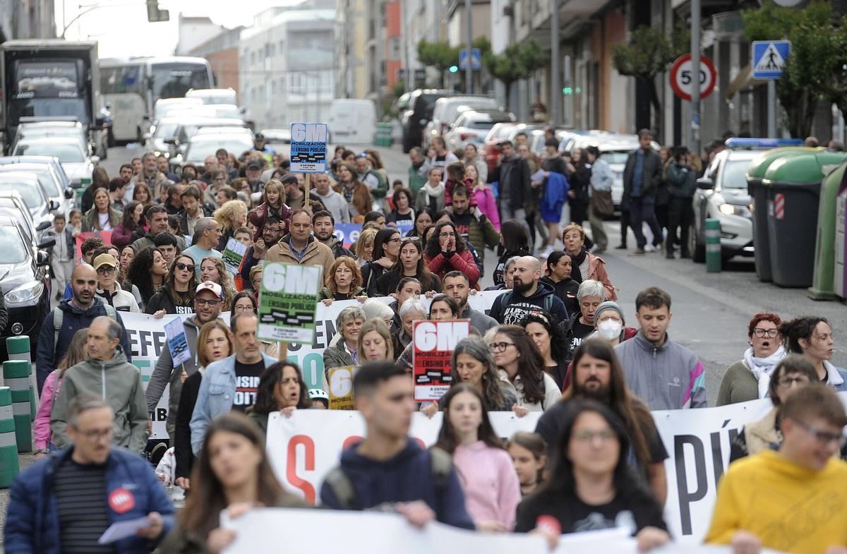 Manifestante recorren la Calvo Sotelo
