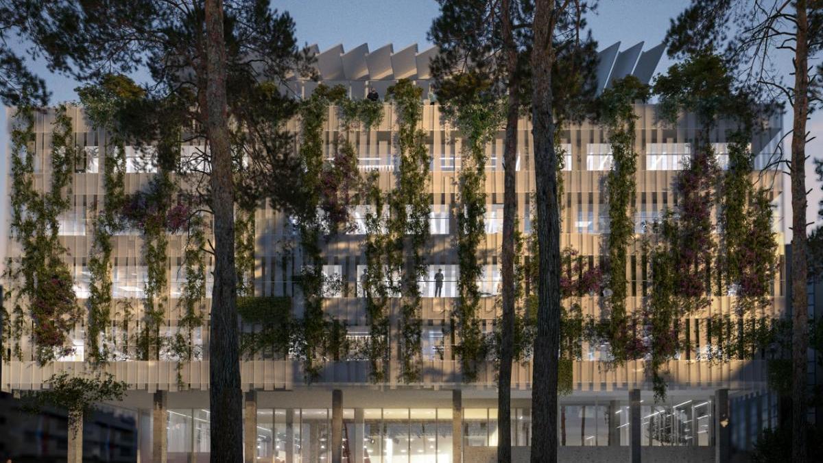 Recreación digital del proyecto de rehabilitación de los antiguos juzgados de Vigo concebido por el arquitecto Alfonso Penela.