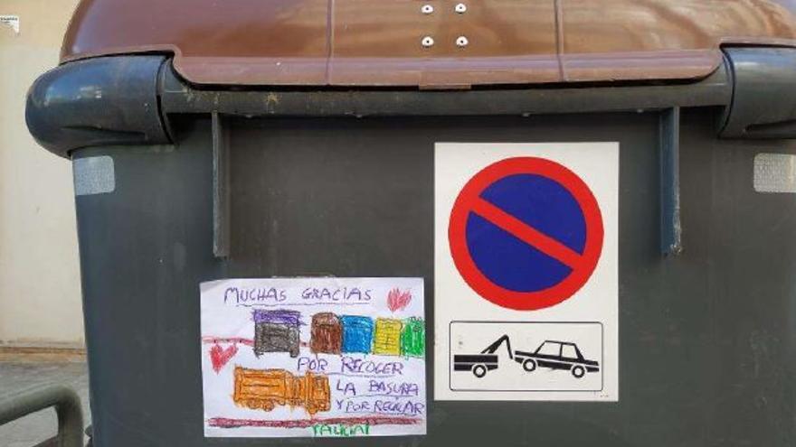 Contenedor de basura orgánica de València