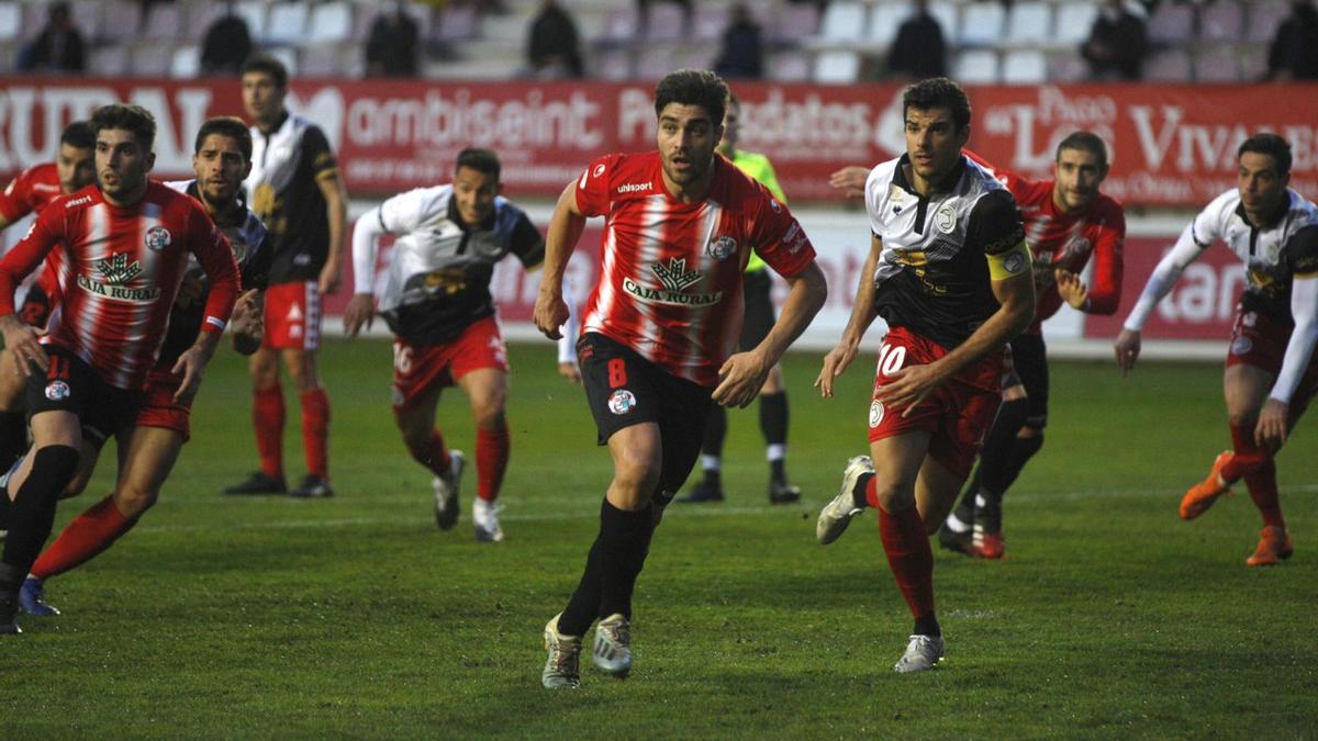 Instante del partido Zamora CF-Unionistas.