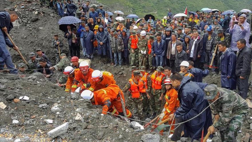 Desastre en china por un alud