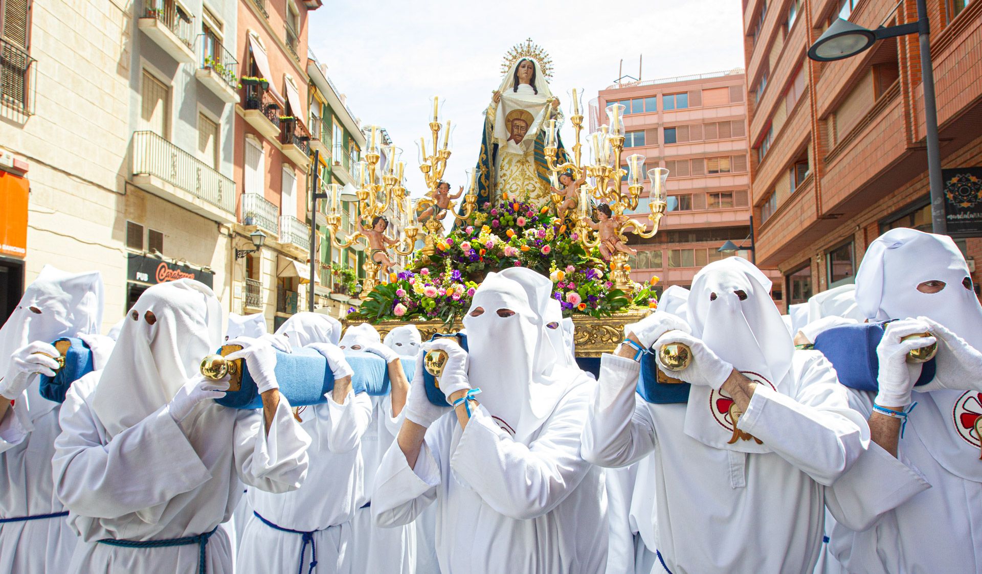 Jesús Triunfante, Oración en el huerto y La Verónica procesional en la mañana del Domingo de Ramos