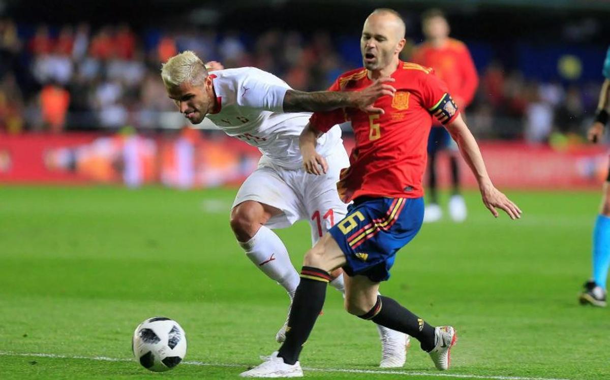 Iniesta, en La Cerámica, ante Suiza.
