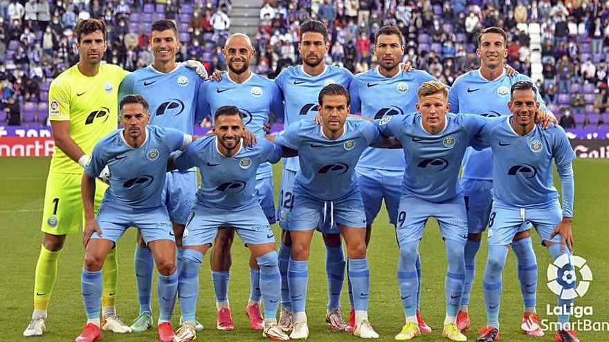 Alineación titular de la UD Ibiza, ayer en Valladolid. | LALIGA