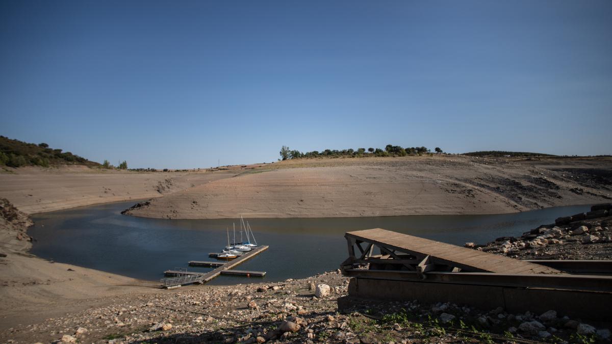 Embarcadero de Palacios del Pan en el embalse de Ricobayo.