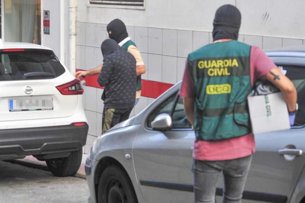 Al menos nueve detenidos en un nuevo golpe al narcotráfico en la comarca de Arousa