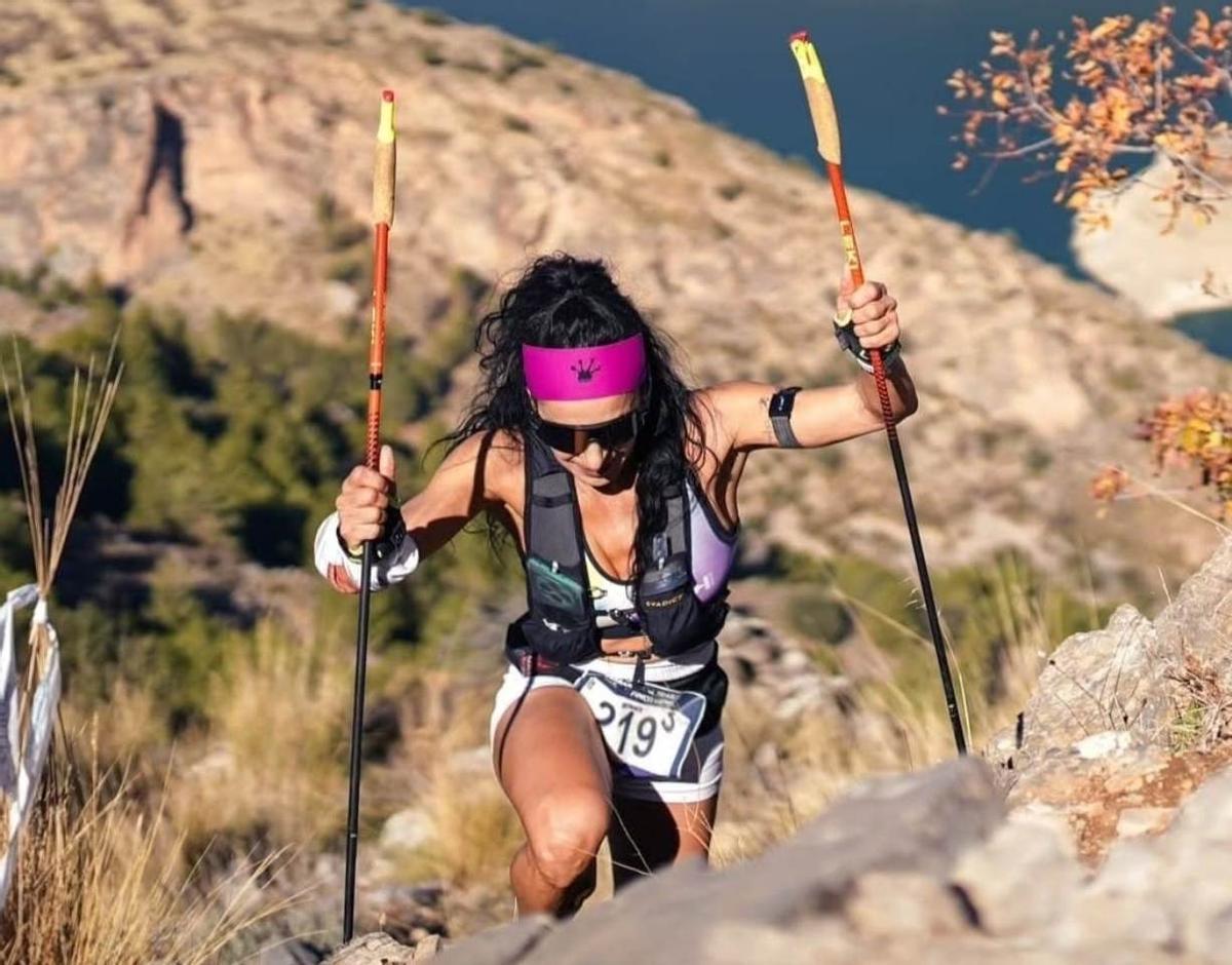 Graci Iáñez, durante una competición.