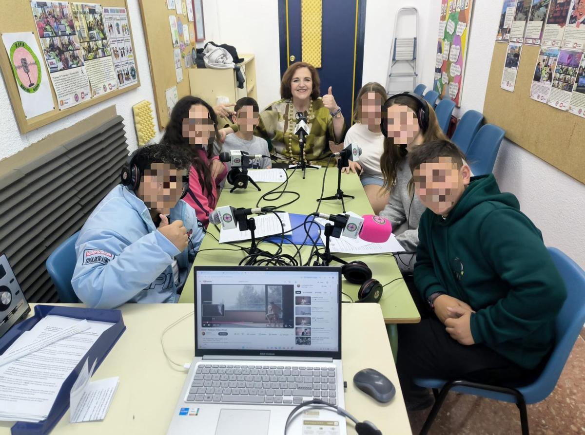 Un momento del programa de radio.