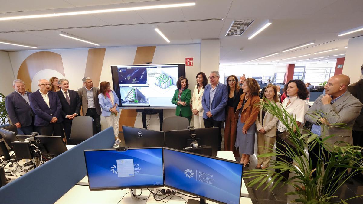 Inauguración oficial de la Agencia Tributaria Canaria en la capital grancanaria.