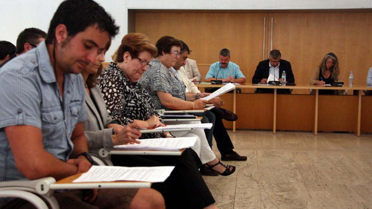 Imagen del pleno de julio del Consell Comarcal del Baix Llobregat, que debatió sobre Eurovegas.