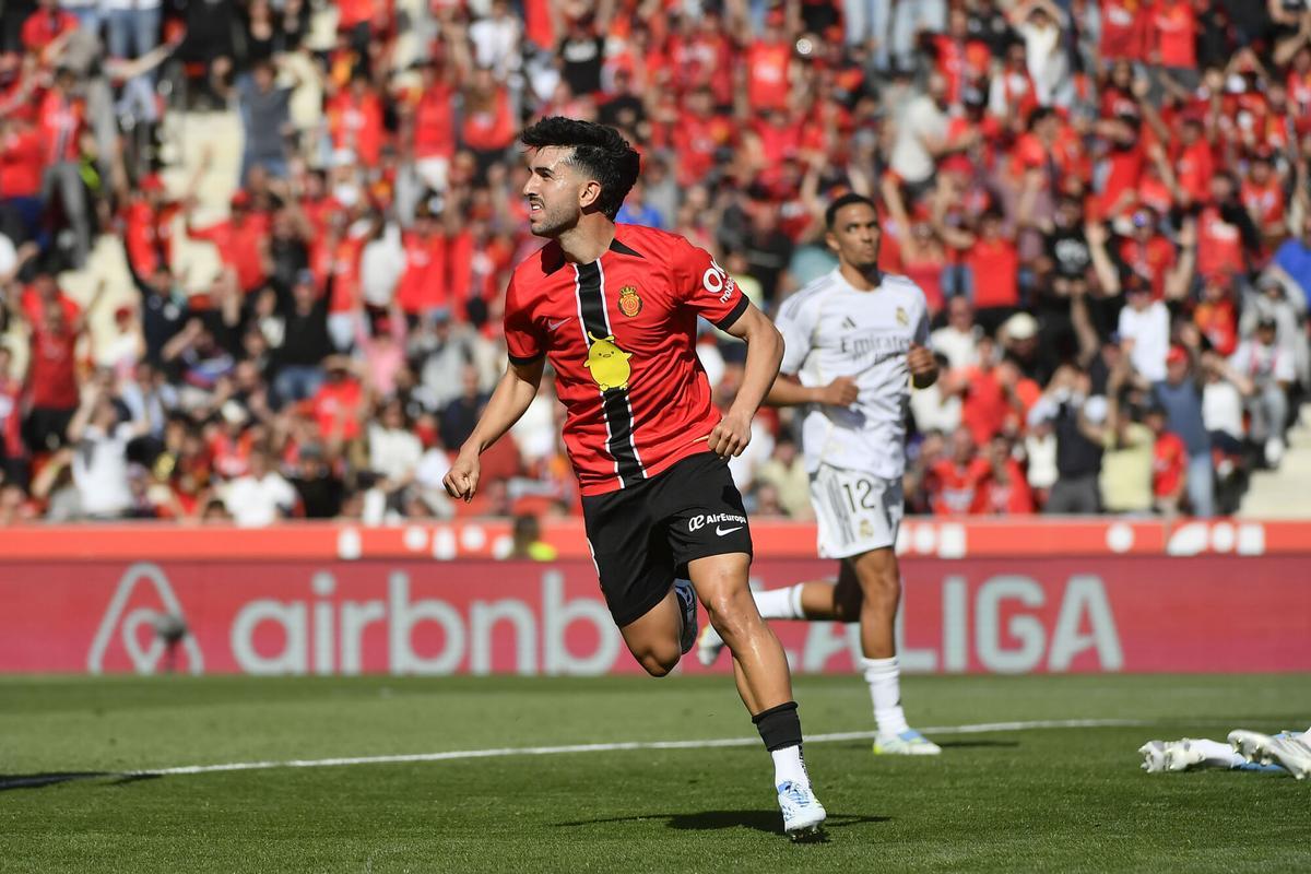 El Mallorca gana al Real Madrid al descanso con un gol de Morlanes (1-0) -  Diario de Mallorca