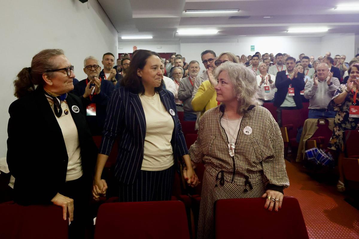 Valencia. Congreso nacional del PSPV PSOE Diana Morant, Ximo Puig, Arcadi España, Pilar Bernabé, Leire Pajín, VLC
