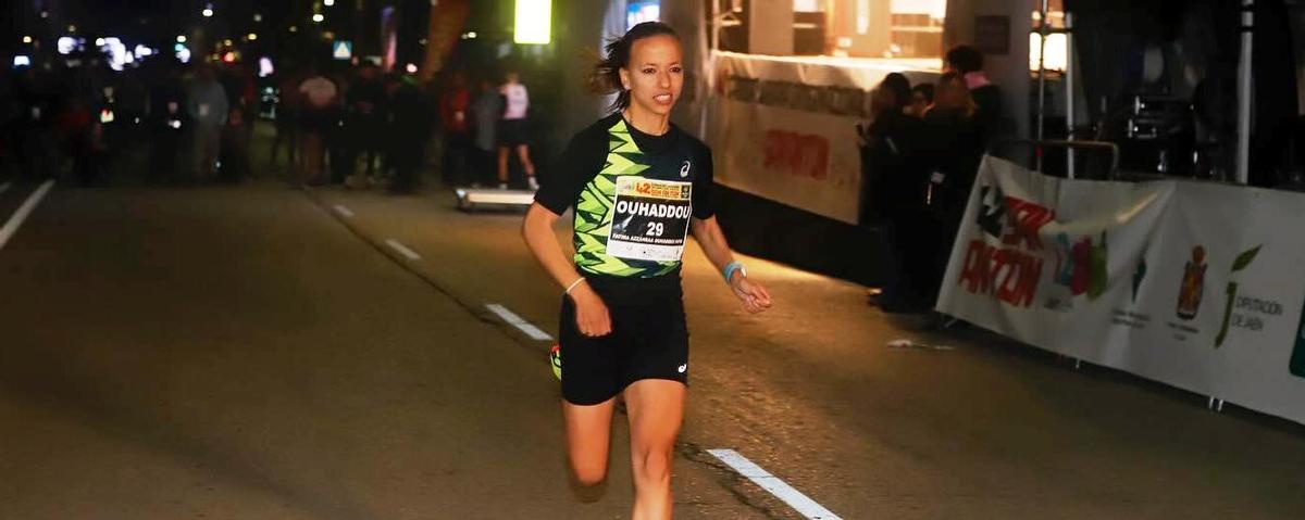 Fátima Ouhaddou, en pleno esfuerzo.