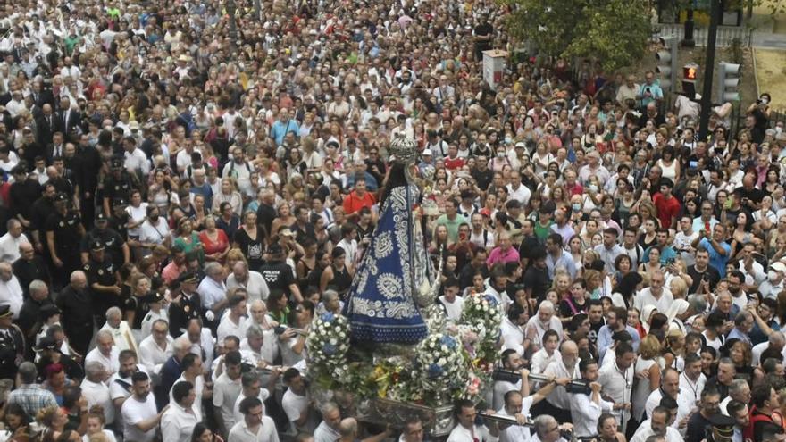 Romería de Murcia: primer tramo del recorrido de la Fuensanta