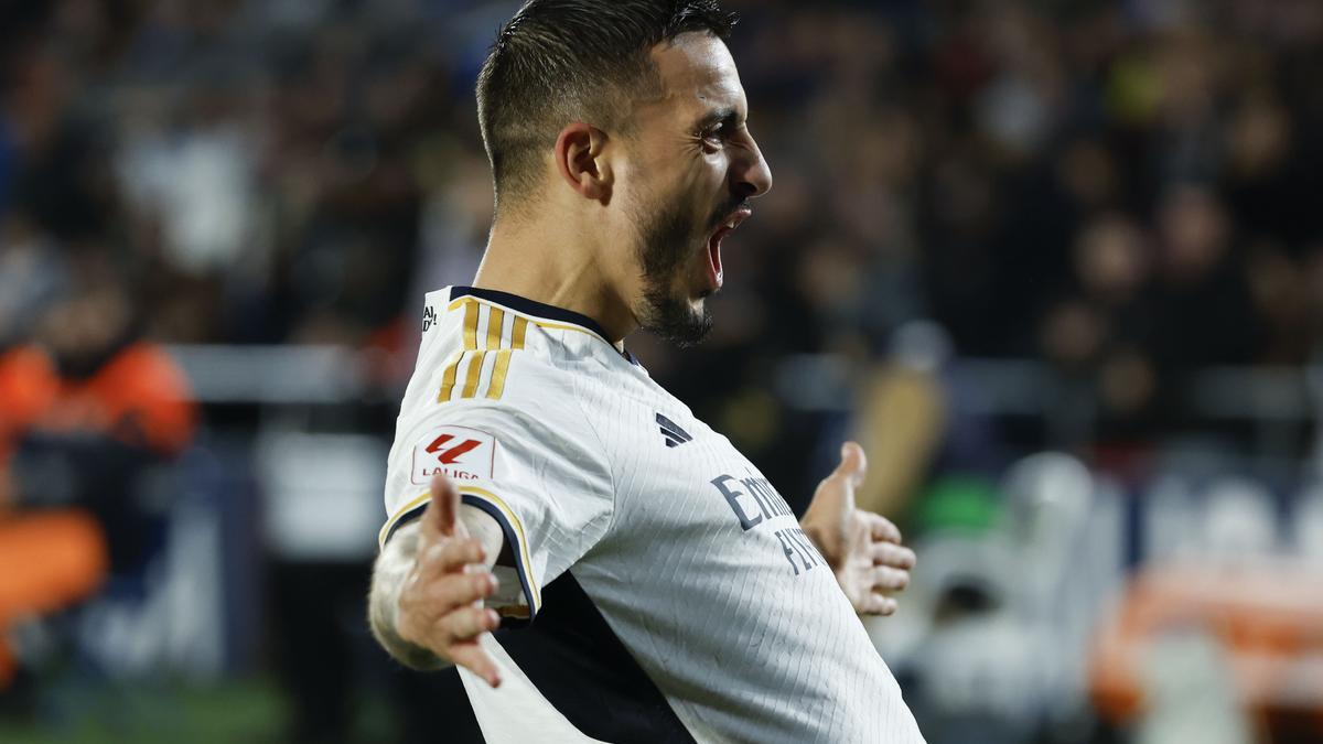 Joselu, durante el Getafe-Real Madrid.