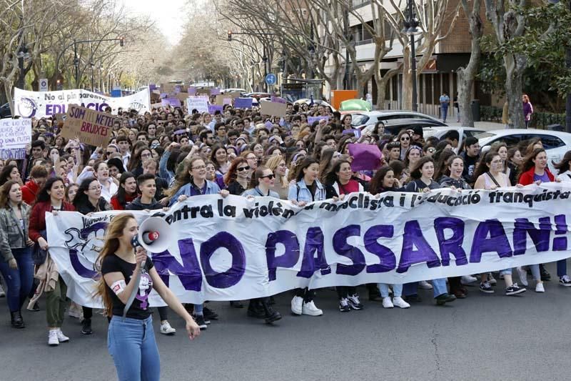 Manifestación de los estudiantes en Valencia contra el pin parental