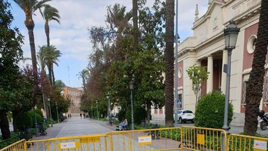 Inician la obra para poner la escultura de Menacho