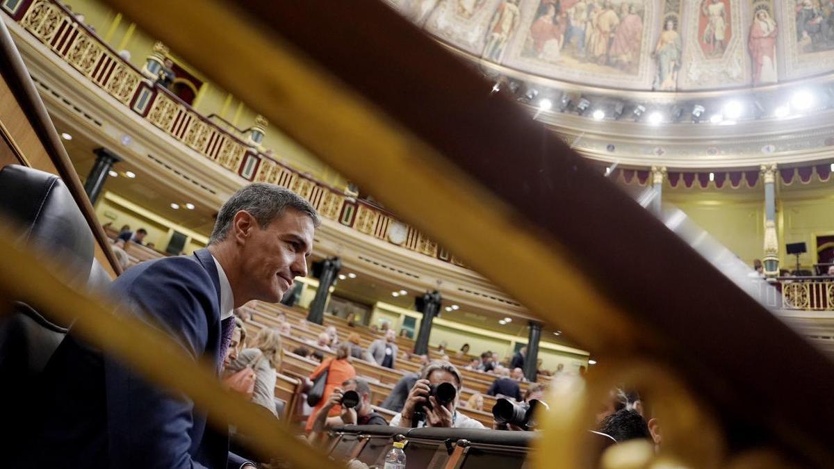 Pedro Sánchez . Segunda votación. Sesión de investidura de Alberto Nuñez Feijóo, Partido Popular.