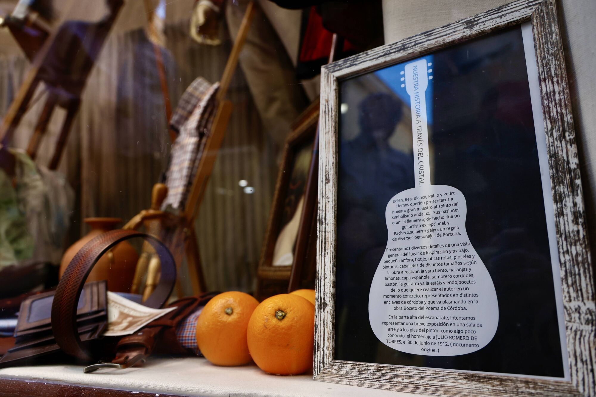 Julio Romero de Torres toma los escaparates del centro de Córdoba