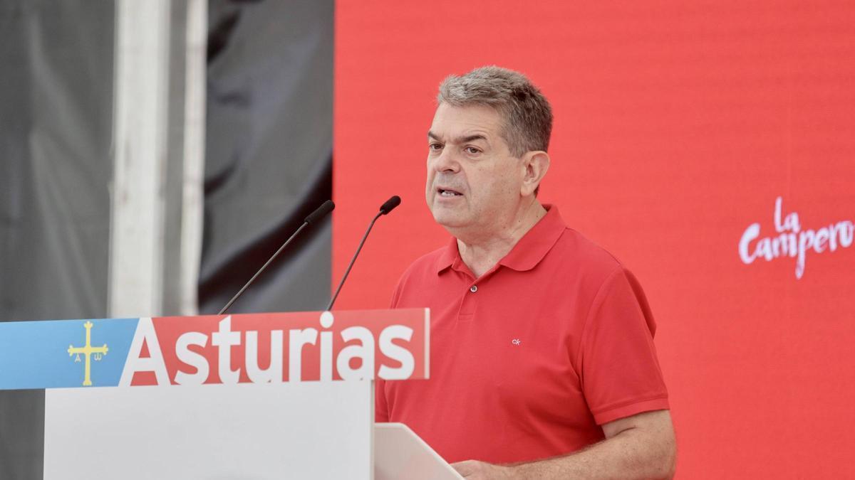 José Ramón Martín Ardines, en la última fiesta socialista de La Camperona.