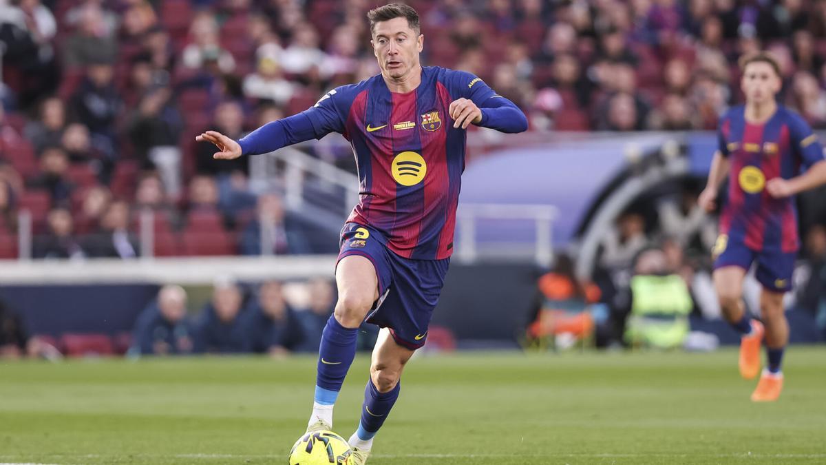 Robert Lewandowski, en el Spotify Camp Nou