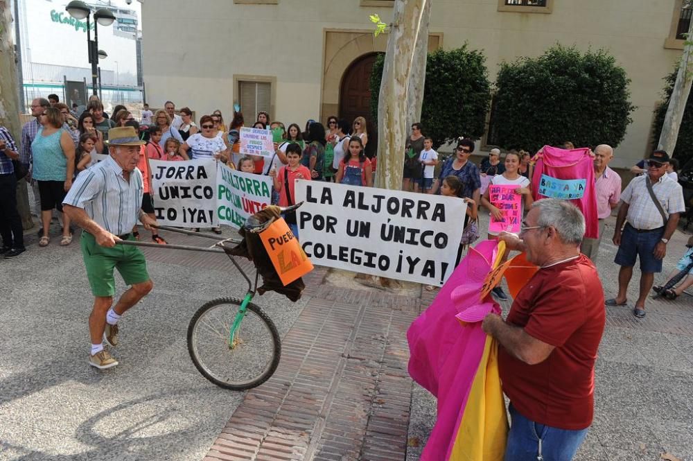 Manifestación de los padres de La Aljorra