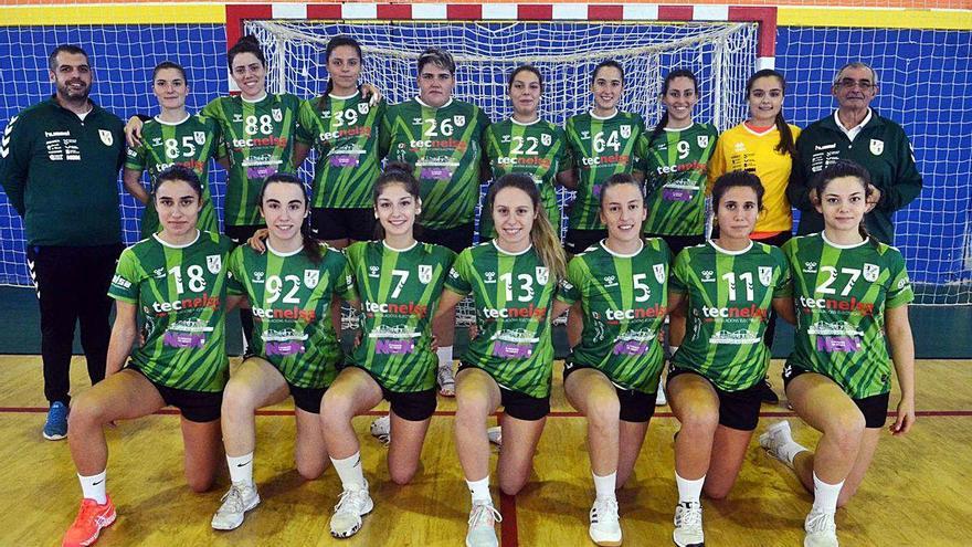 Plantilla del Asmubal que se enfrentó al Gijón en el pabellón de Coirón.