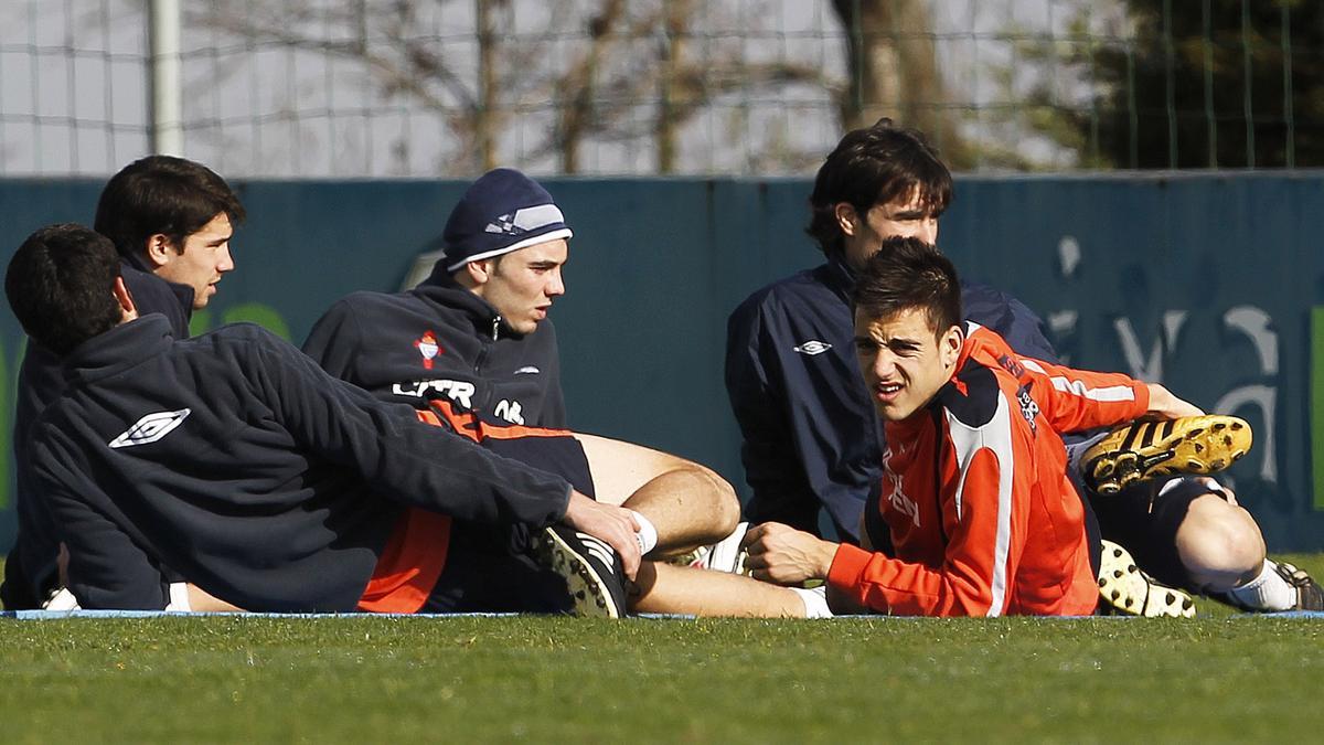 Aspas y Joselu, durante su etapa juntos en el Celta.