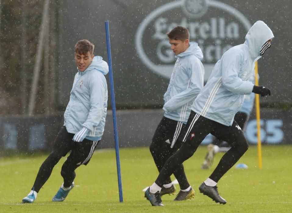 Sesión de entrenamiento, este jueves en A Madroa